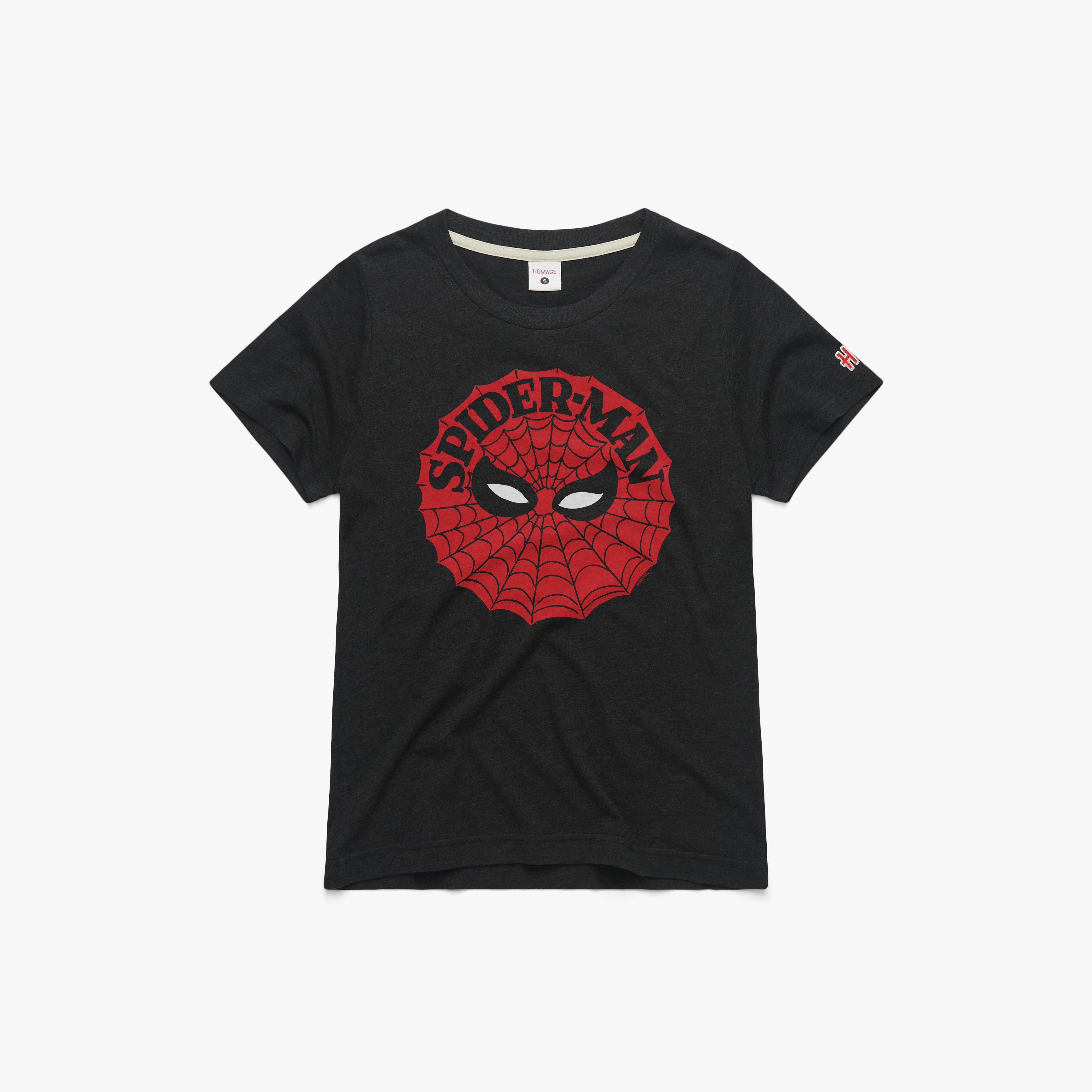 Women s Spider Man Circle Logo 02012399830 Charcoal Flat.jpg Women's Spider-Man Circle Logo