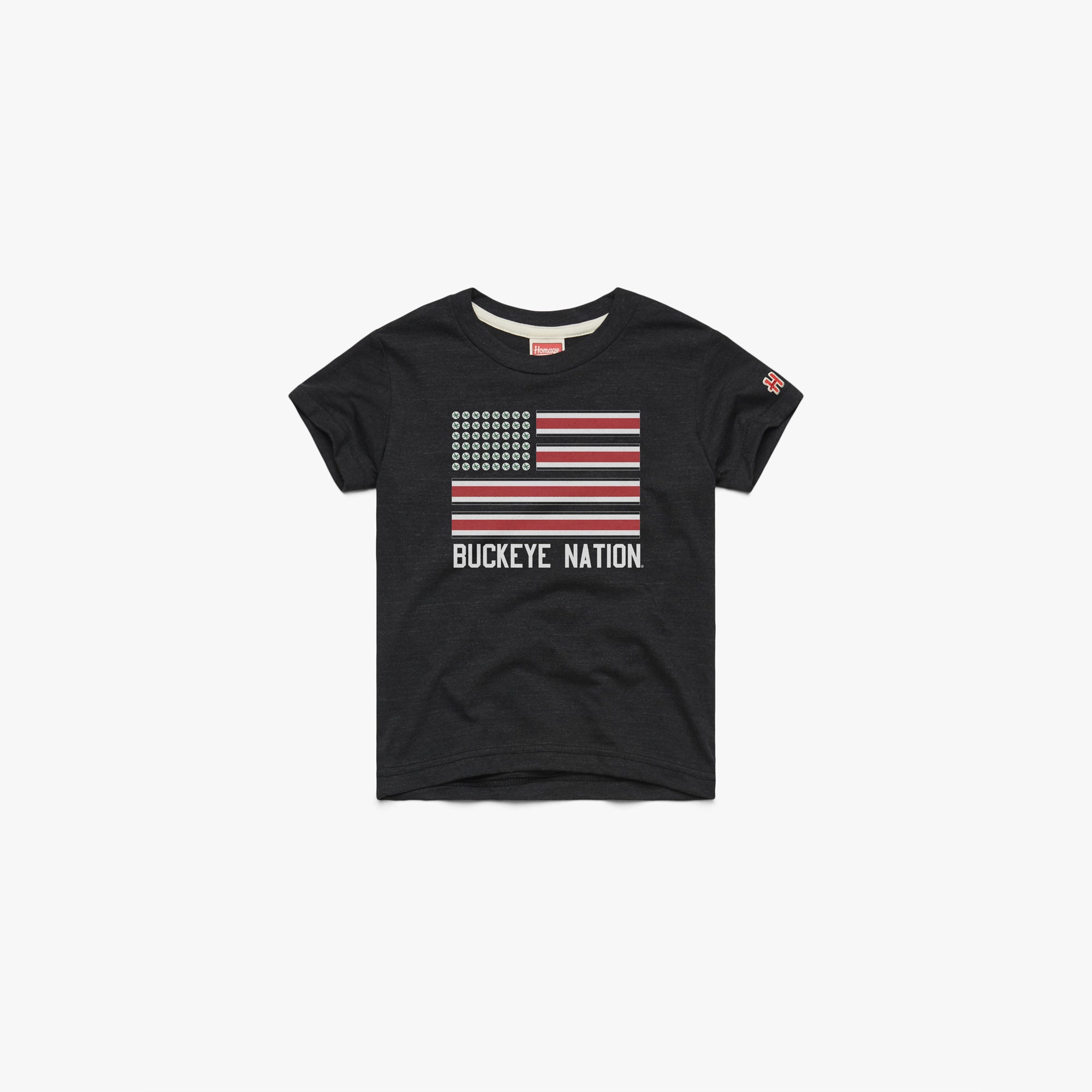 Youth Buckeye Nation Flag 03012095530 Charcoal Flat.jpg Youth Buckeye Nation Flag