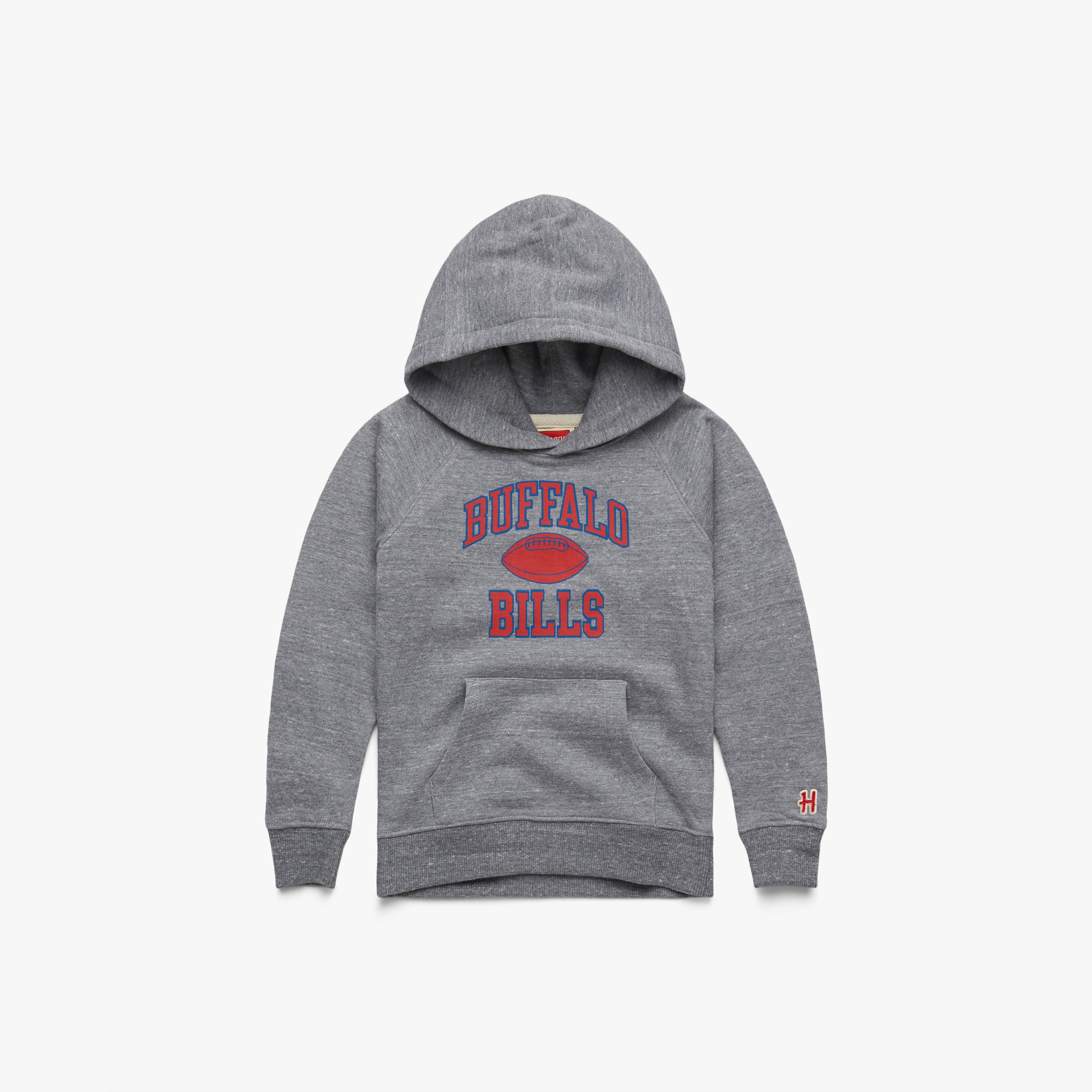 Youth Buffalo Bills Gridiron Hoodie 03162602001 Grey Flat.jpg Youth Buffalo Bills Gridiron Hoodie