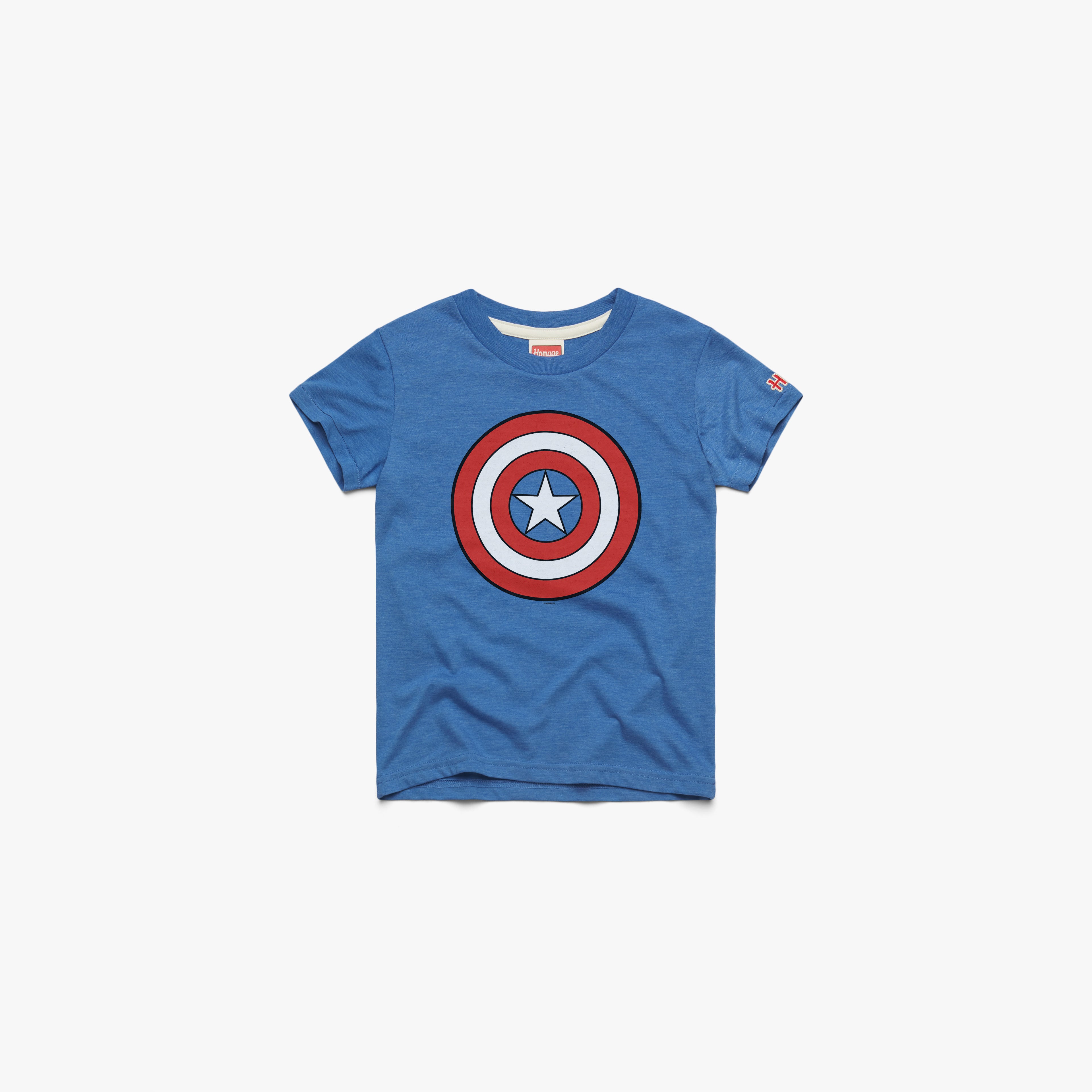 Youth Captain America Shield 03012304118 Royal Blue Flat.jpg Youth Captain America Shield
