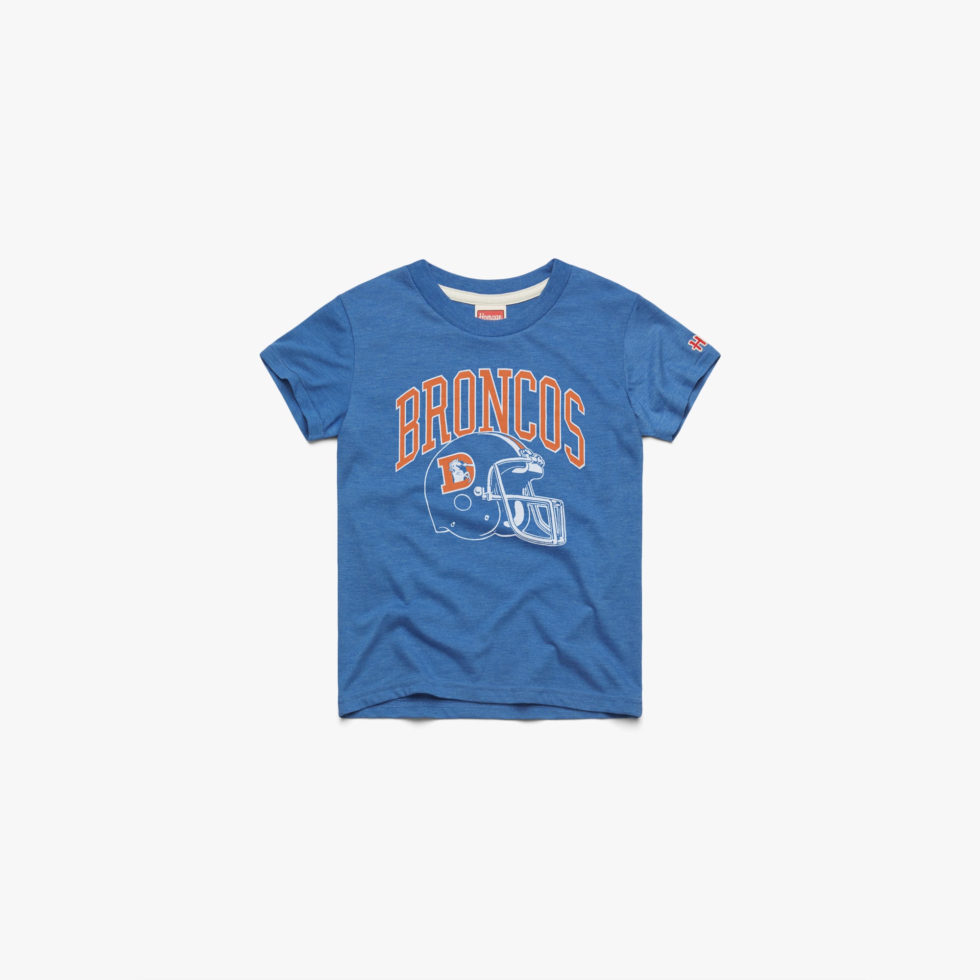 Youth Denver Broncos Helmet Retro 03011839318 Royal Blue Flat.jpg Youth Denver Broncos Helmet Retro
