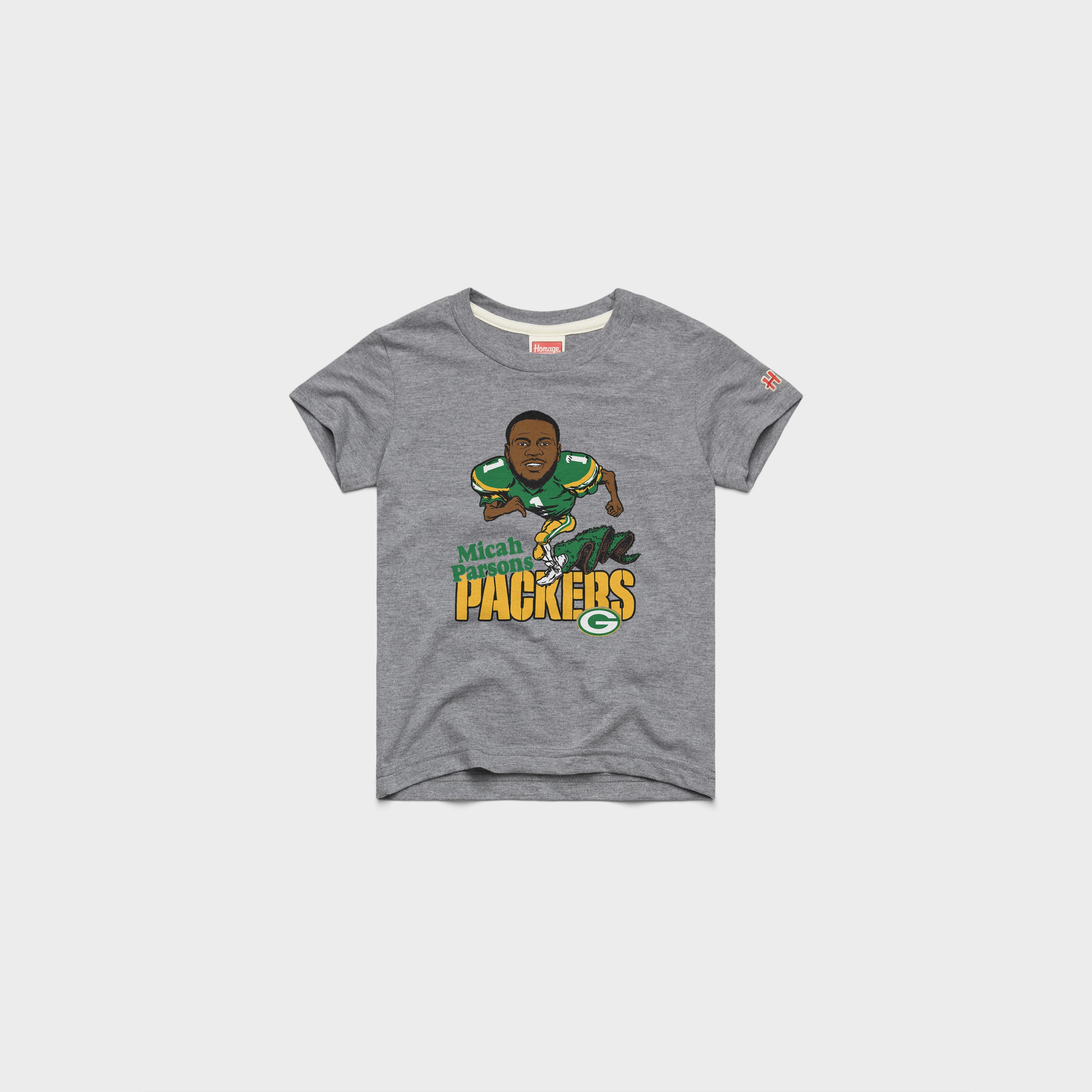 Youth Green Bay Packers Micah Parsons 03012821601 Grey Flat.jpg Youth Green Bay Packers Micah Parsons
