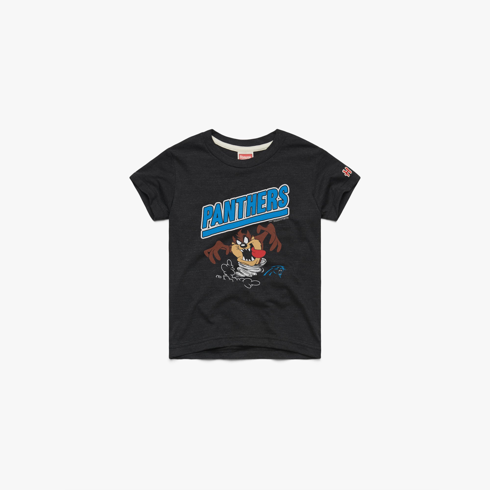 Youth Looney Tunes Taz x Carolina Panthers 03012160330 Charcoal Flat.jpg Youth Looney Tunes Taz x Carolina Panthers