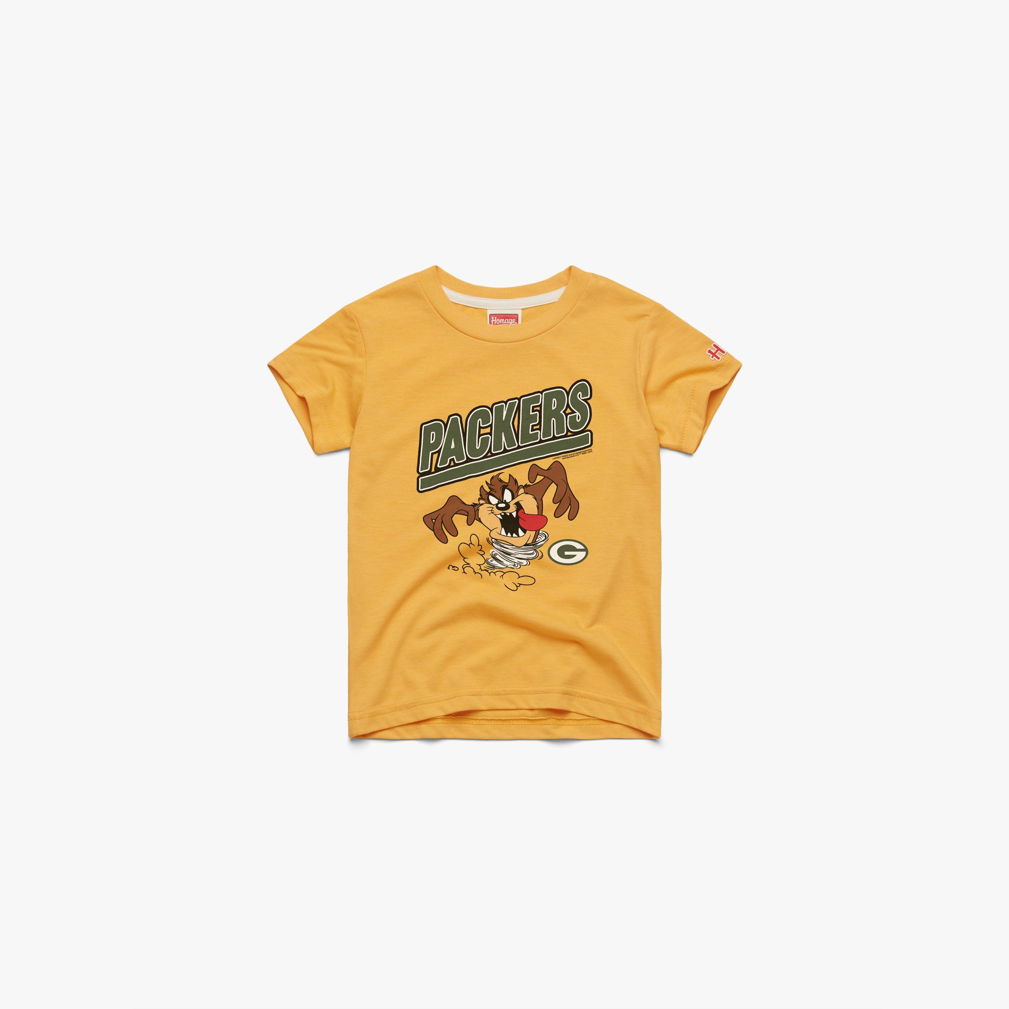 Youth Looney Tunes Taz x Green Bay Packers 03012160812 Gold Flat.jpg Youth Looney Tunes Taz x Green Bay Packers