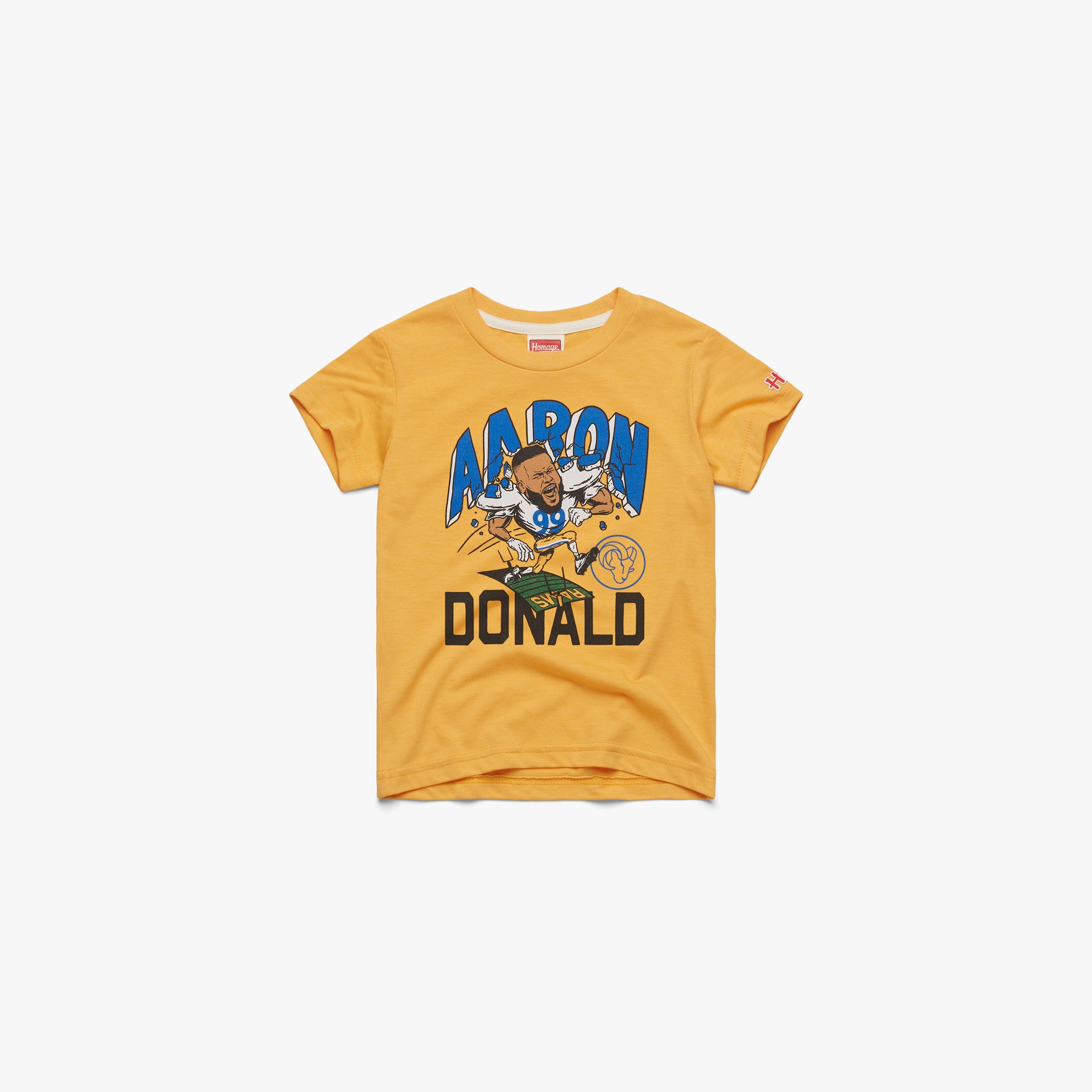 Youth Los Angeles Rams Aaron Donald 03011641812 gold flat.jpg Youth Los Angeles Rams Aaron Donald