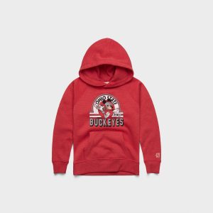 Youth Mickey Mouse x Ohio State Hoodie::Red