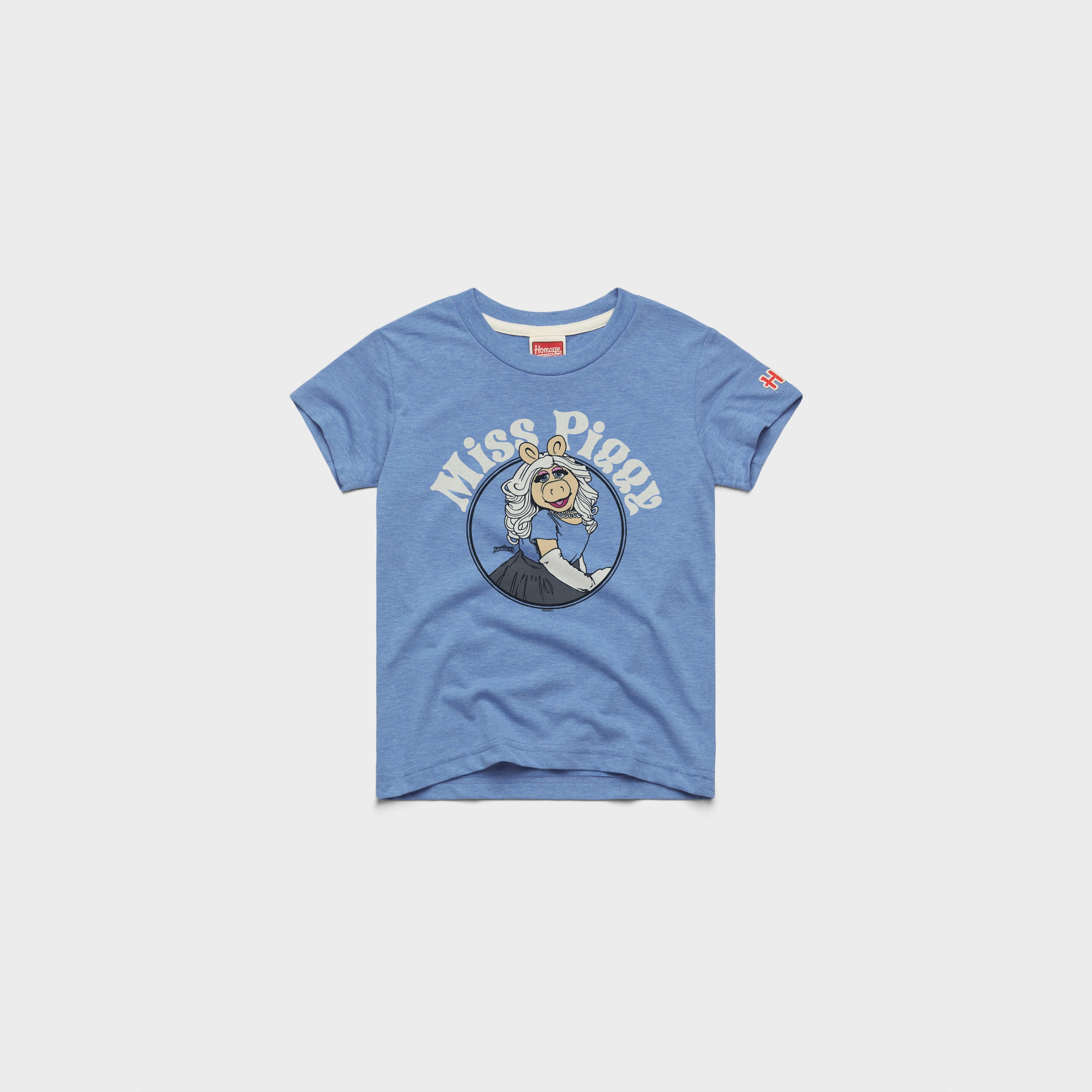 Youth Muppets Miss Piggy T Shirt 03012691902 Light Blue Flat.jpg Youth Muppets Miss Piggy T-Shirt