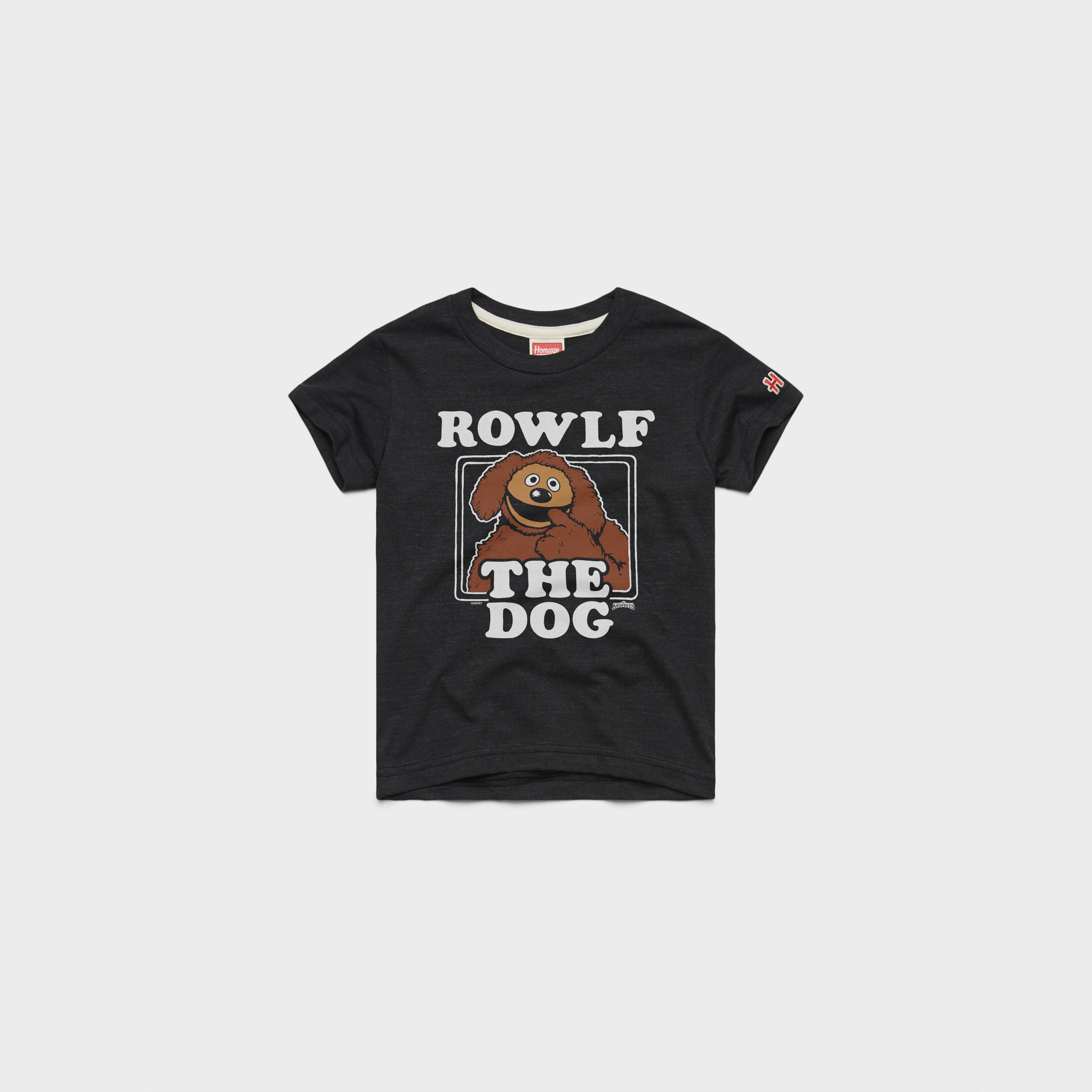 Youth Muppets Rowlf The Dog T Shirt 03012691730 Charcoal Flat.jpg Youth Muppets Rowlf The Dog T-Shirt