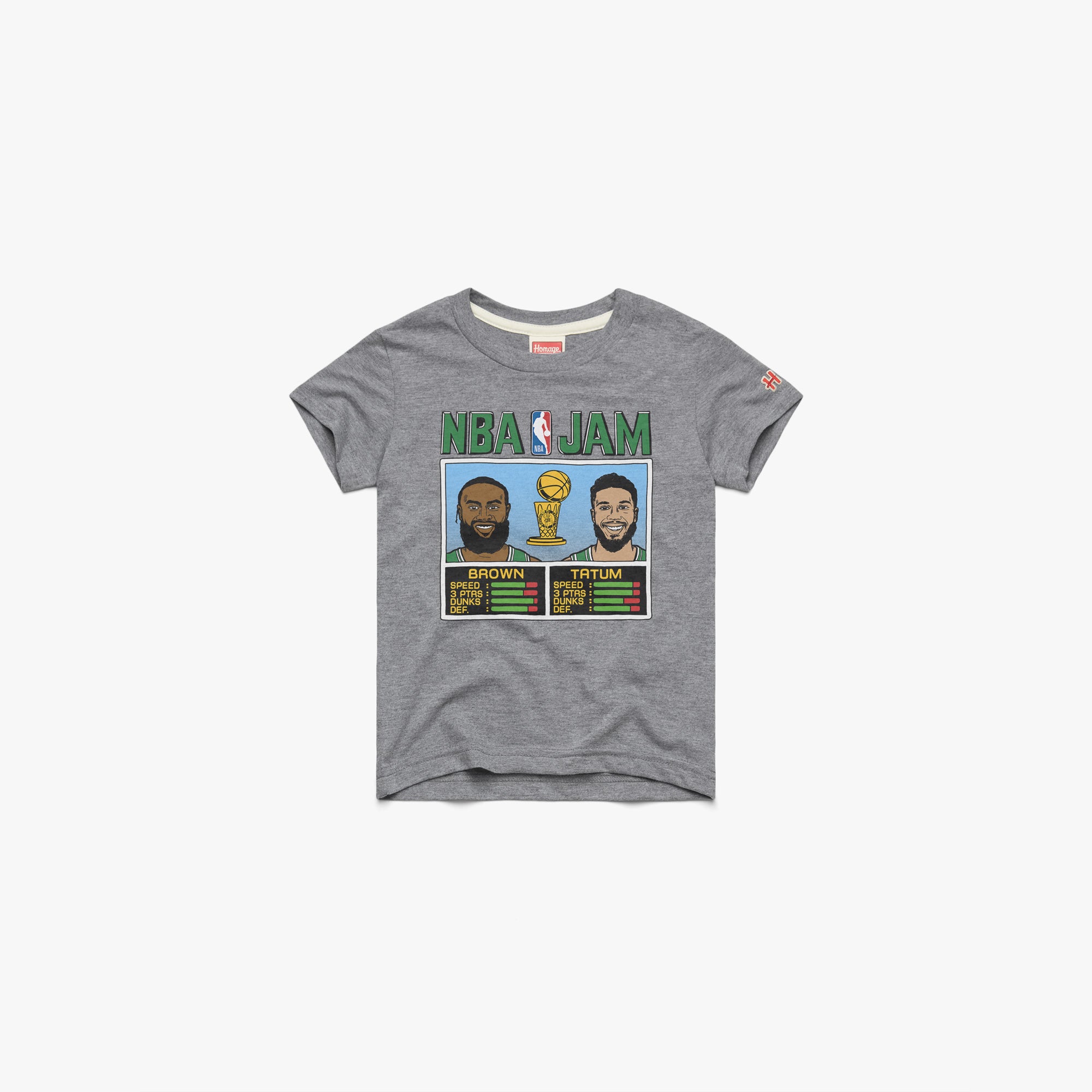 Youth NBA Jam Celtics 2024 Champs Brown And Tatum 03012023101 Grey Flat.jpg Youth NBA Jam Celtics 2024 Champs Brown And Tatum