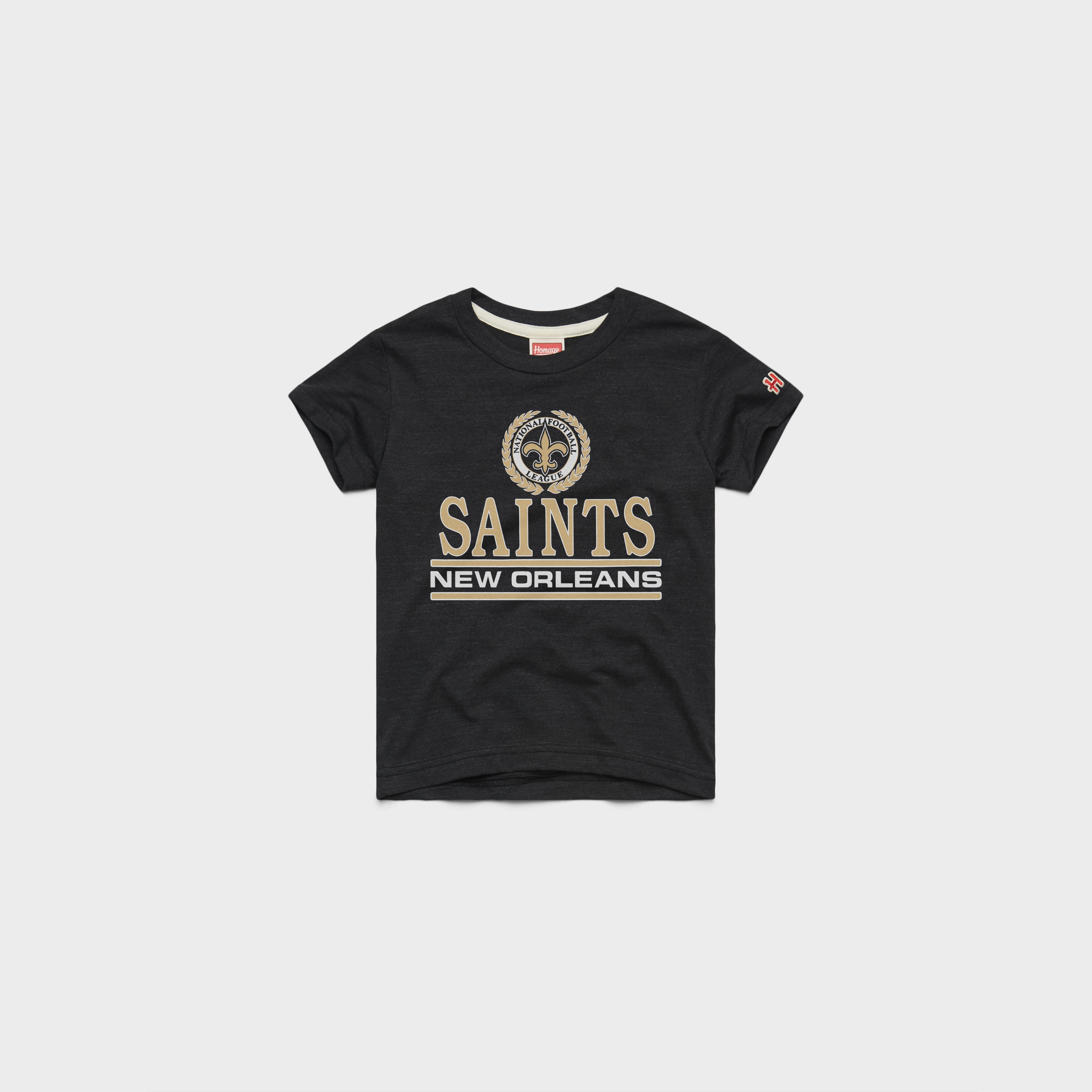 Youth New Orleans Saints Crest 03012686330 Charcoal Flat.jpg Youth New Orleans Saints Crest