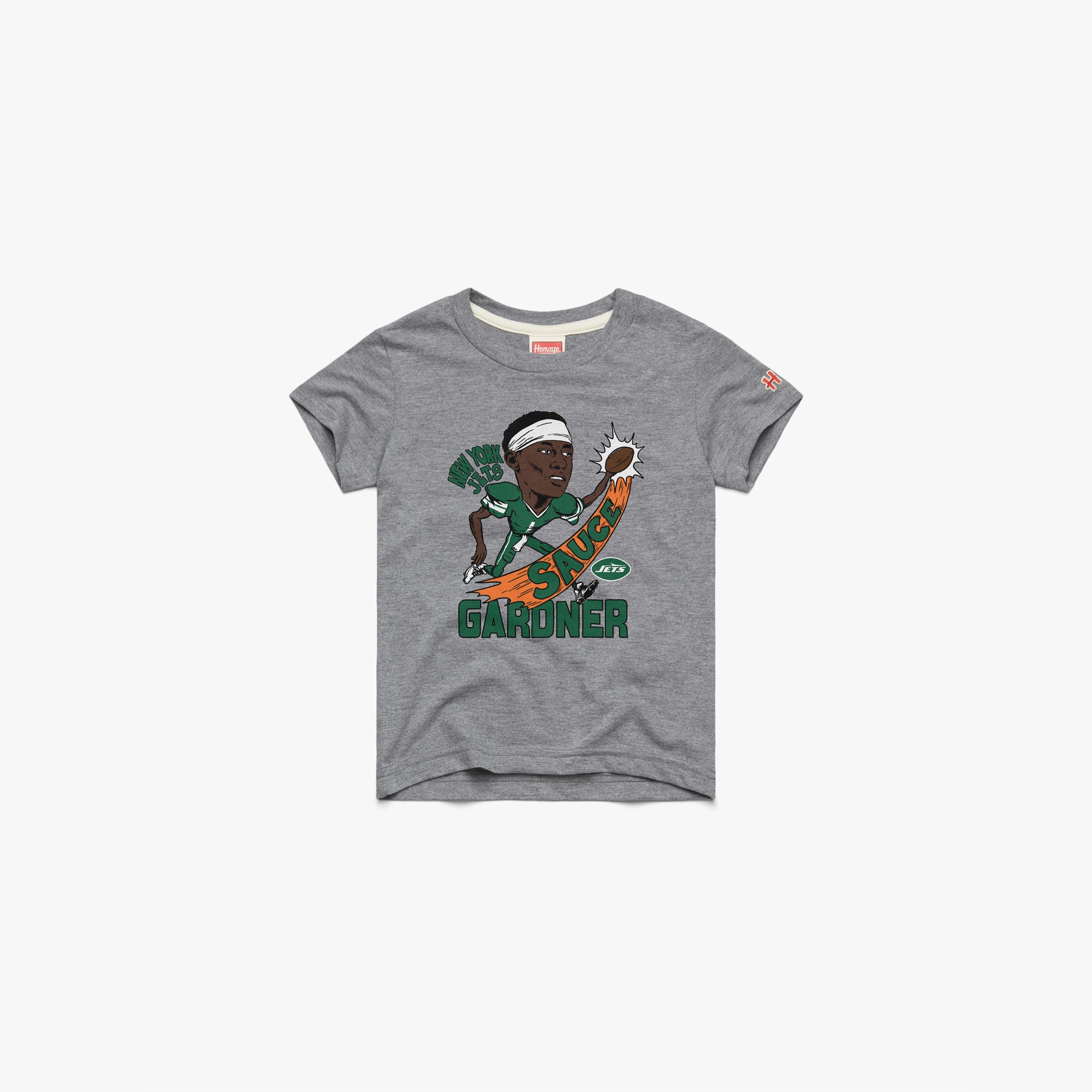Youth New York Jets Sauce Gardner 03012064601 Grey Flat.jpg Youth New York Jets Sauce Gardner