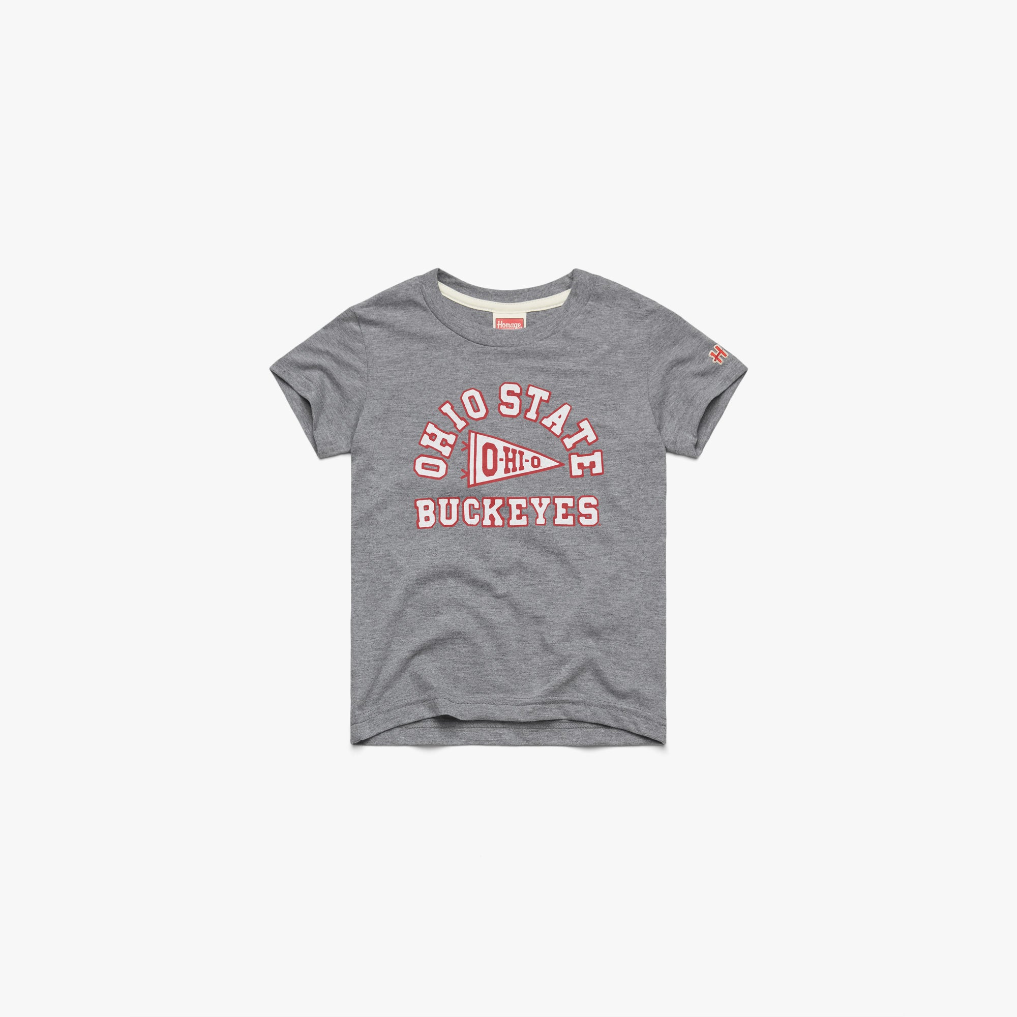 Youth Ohio State Buckeyes Pennant 03012095001 grey flat.jpg Youth Ohio State Buckeyes Pennant