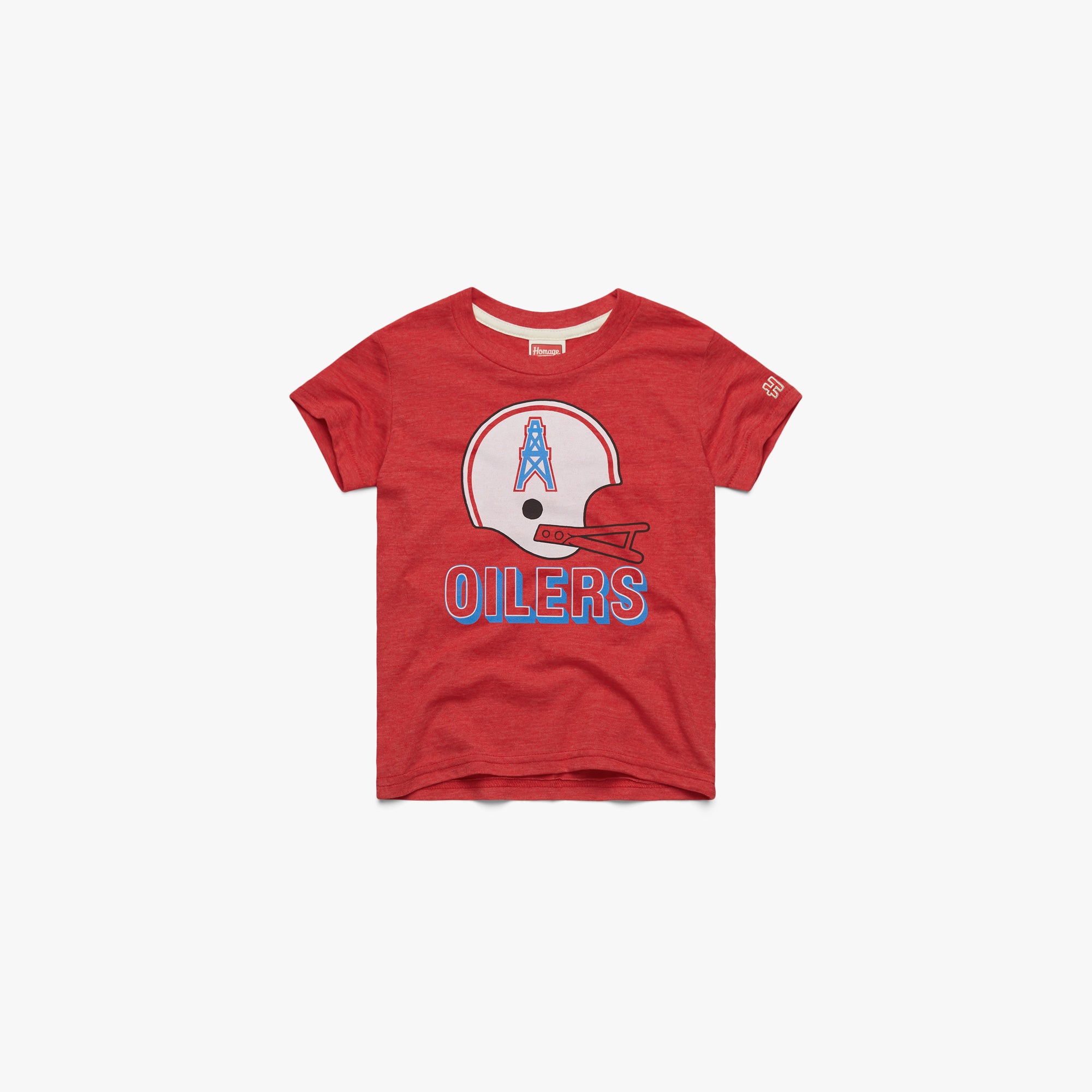 Youth Oilers Football Big Helmet 03011639217 red flat.jpg Youth Oilers Football Big Helmet