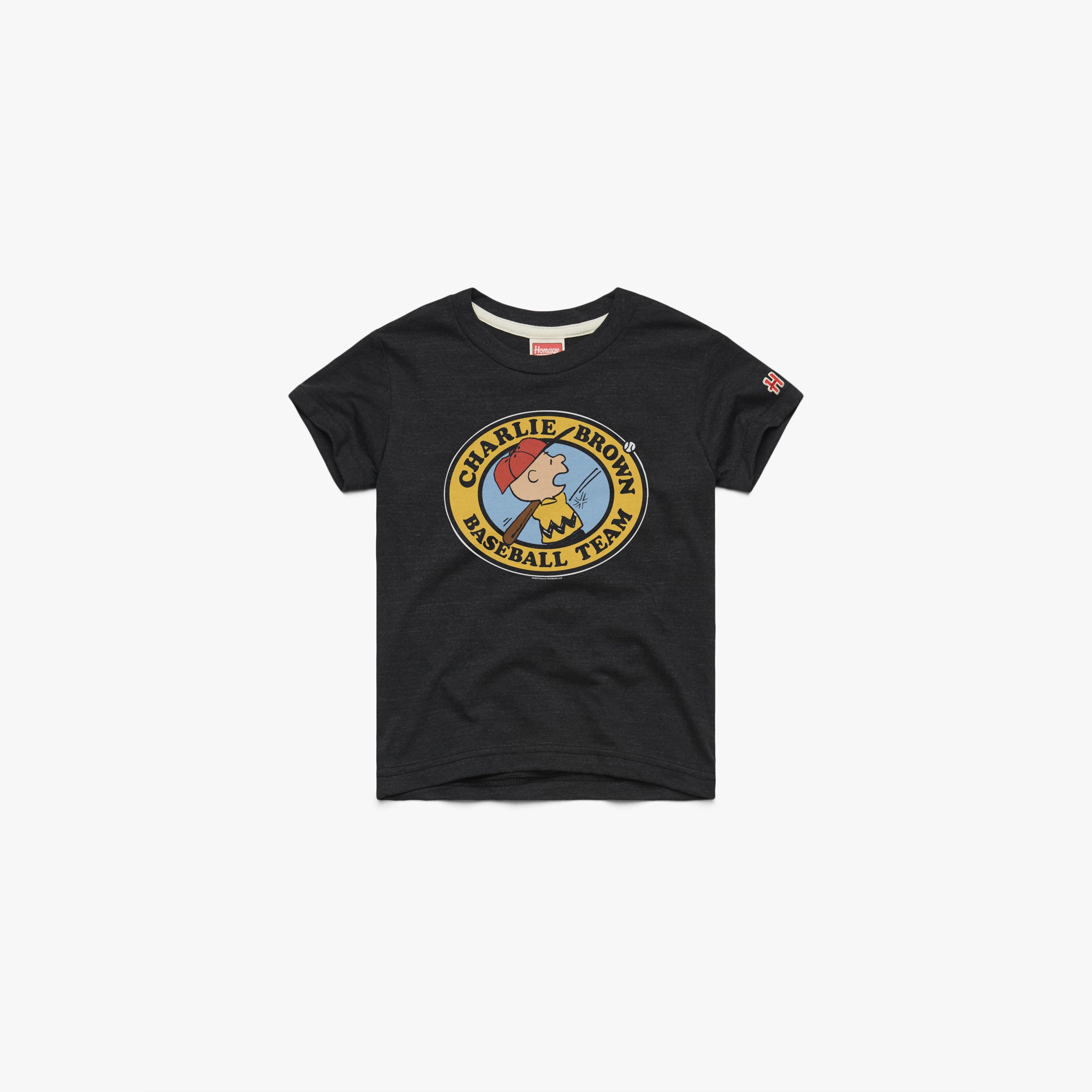 Youth Peanuts Charlie Brown Baseball Team 03011939730 Charcoal Flat.jpg Youth Peanuts Charlie Brown Baseball Team