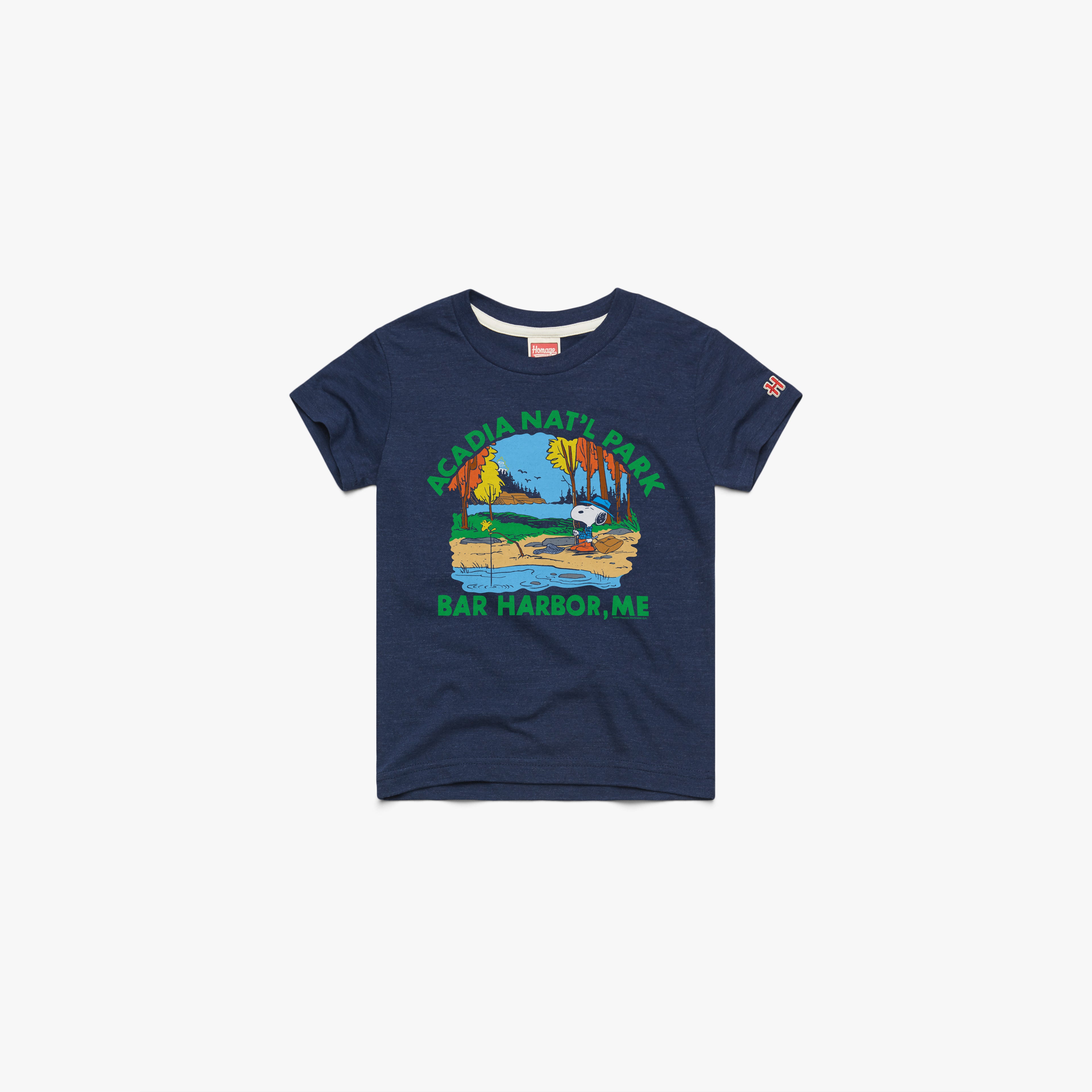Youth Peanuts Snoopy x Acadia National Park 03012461835 Navy Flat.jpg Youth Peanuts Snoopy x Acadia National Park