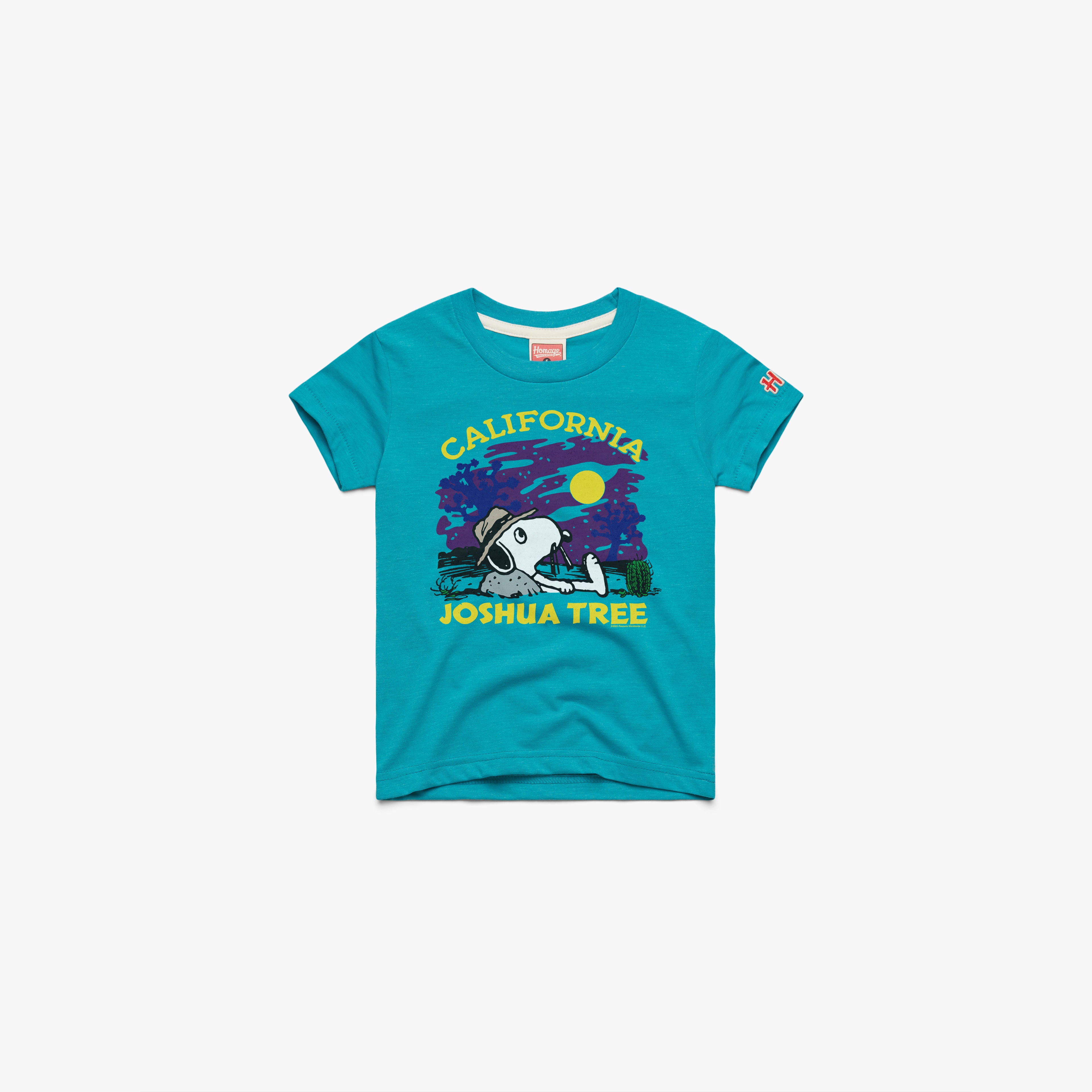 Youth Peanuts Snoopy x Joshua Tree National Park 03012461026 Teal Flat.jpg Youth Peanuts Snoopy x Joshua Tree National Park