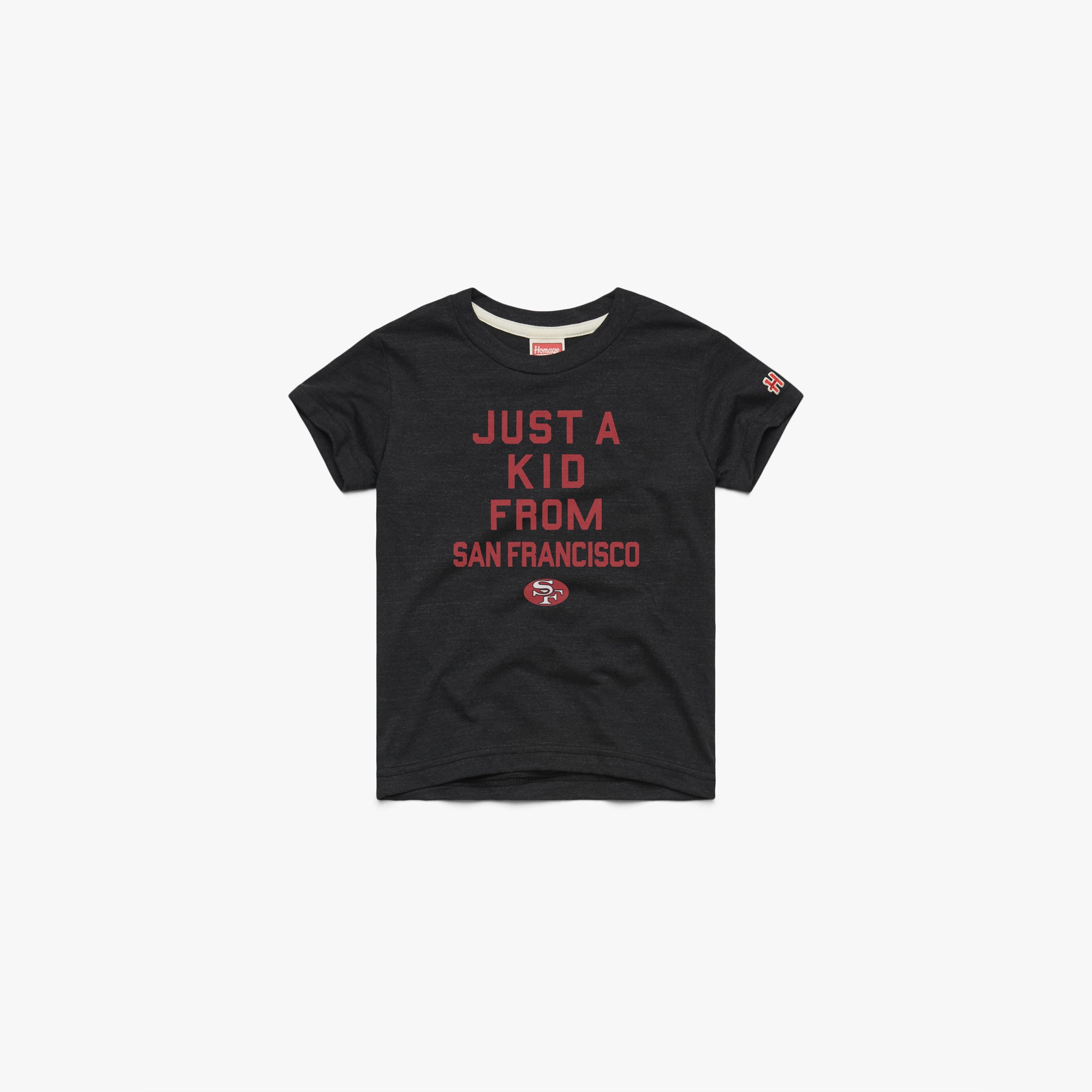 Youth San Francisco 49ers Just A Kid From San Francisco 03011988130 Charcoal Flat.jpg Youth San Francisco 49ers Just A Kid From San Francisco