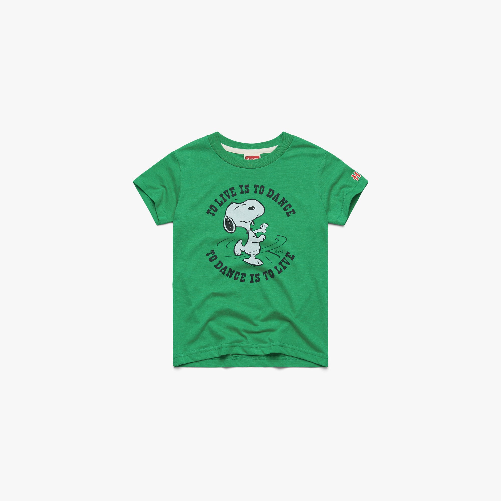 Youth Snoopy To Live Is To Dance 03011585413 green flat.jpg Youth Snoopy To Live Is To Dance