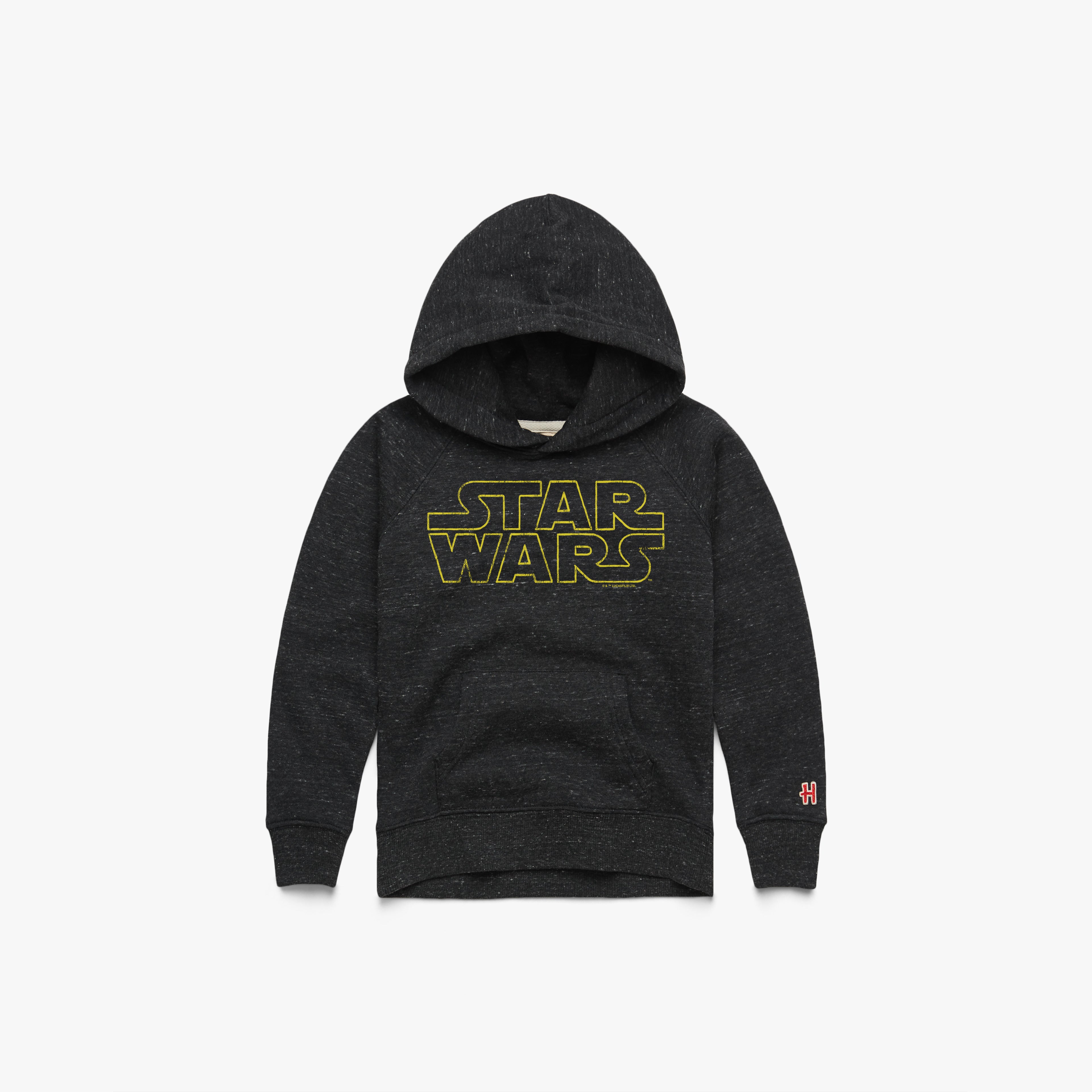 Youth Star Wars Logo Hoodie 03162523711 Charcoal Flat.jpg Youth Star Wars Logo Hoodie