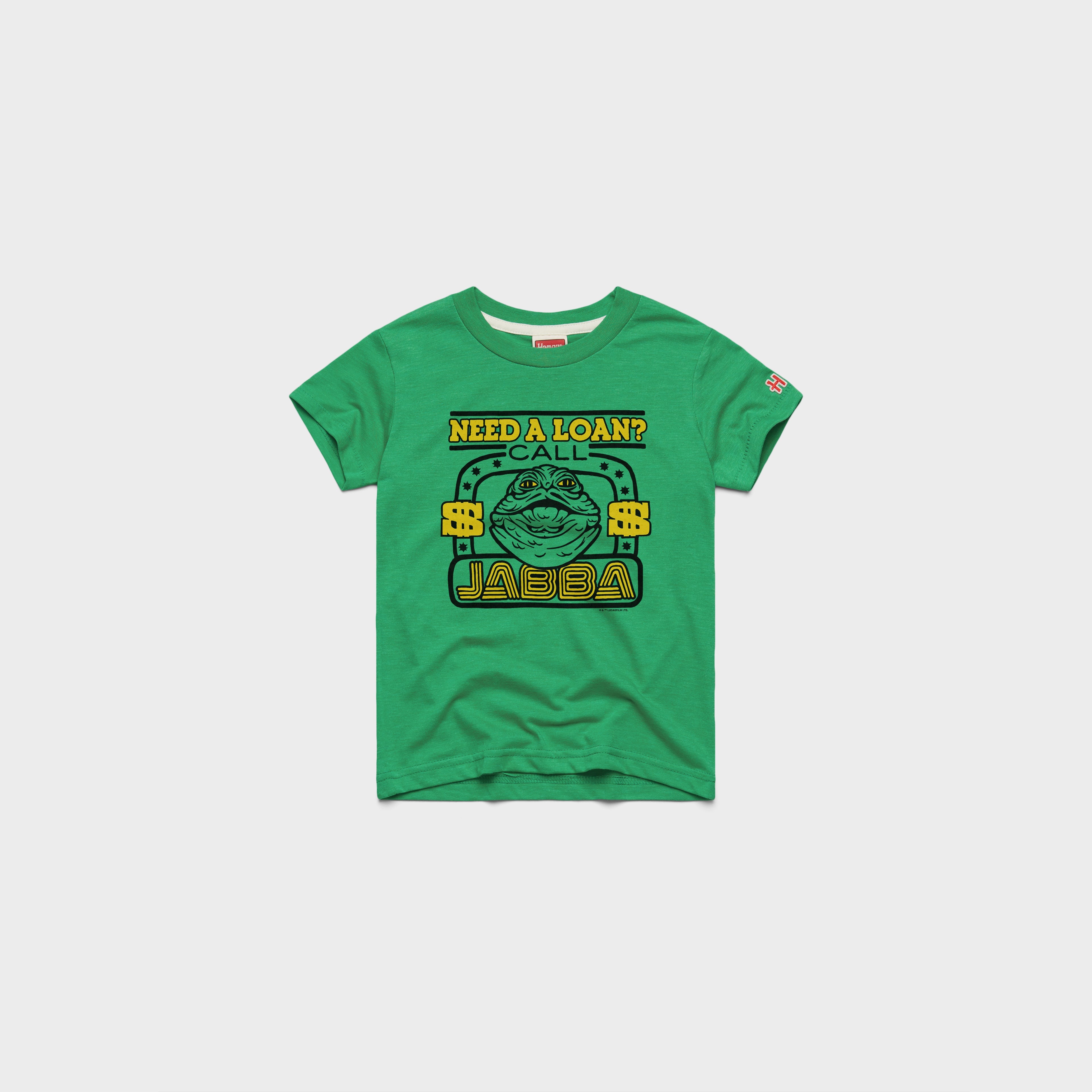 Youth Star Wars Need A Loan Call Jabba 03012618413 Green Flat.jpg Youth Star Wars Need A Loan? Call Jabba