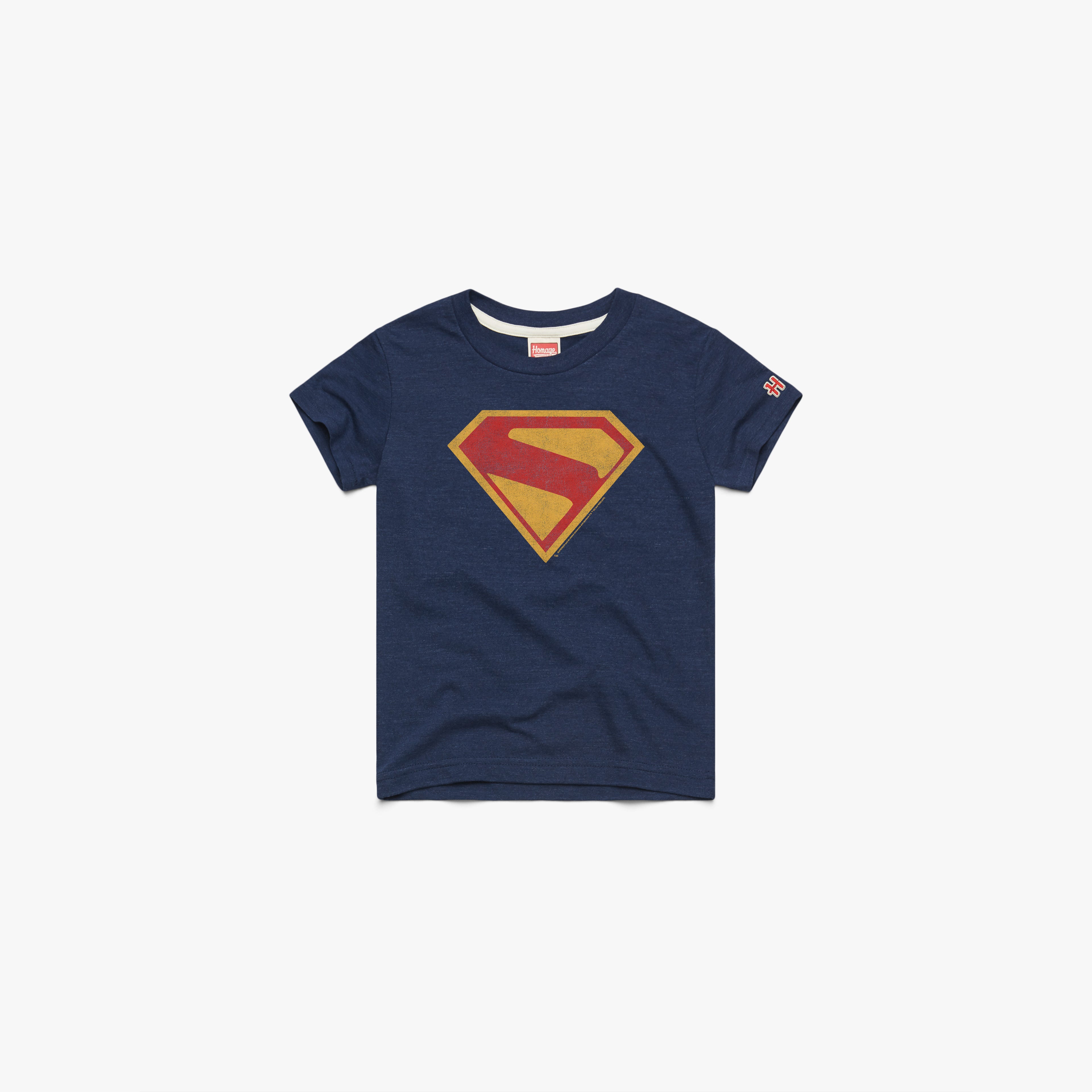 Youth Superman 2025 Shield 03012545935 Navy Flat.jpg Youth Superman 2025 Shield