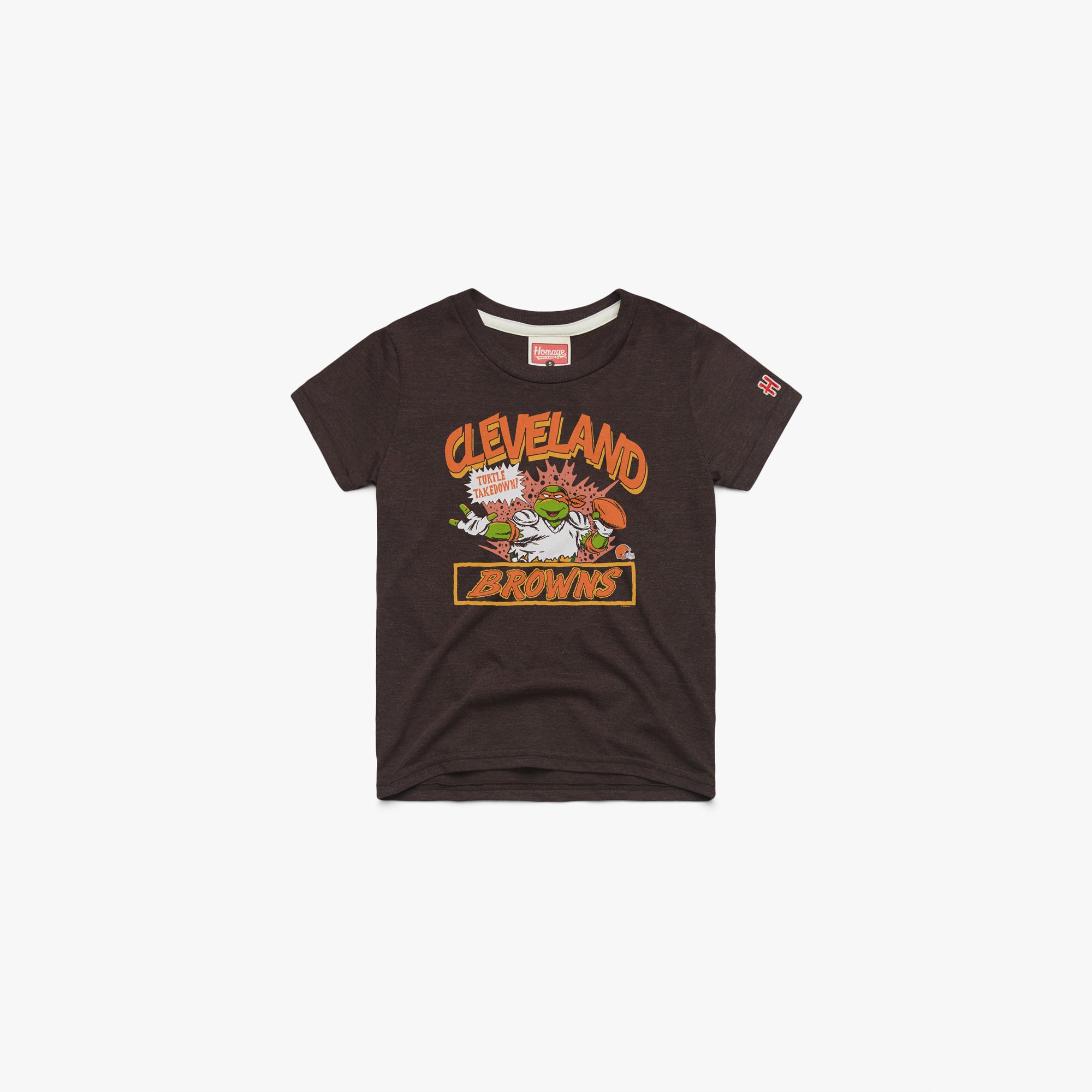 Youth TMNT Michelangelo x Cleveland Browns 03012141936 Brown Flat.jpg Youth TMNT Michelangelo x Cleveland Browns