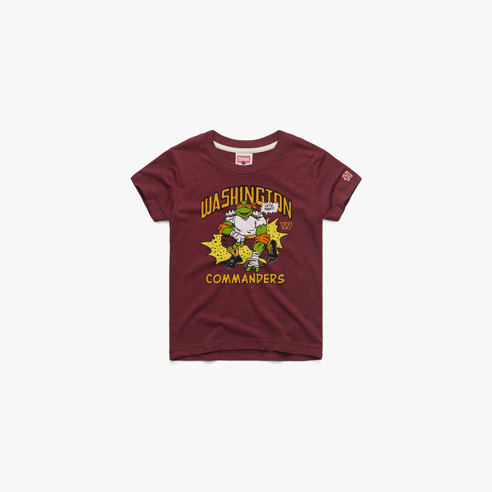 Youth TMNT Michelangelo x Washington Commanders 03012143525 Wine Flat.jpg Youth TMNT Michelangelo x Washington Commanders