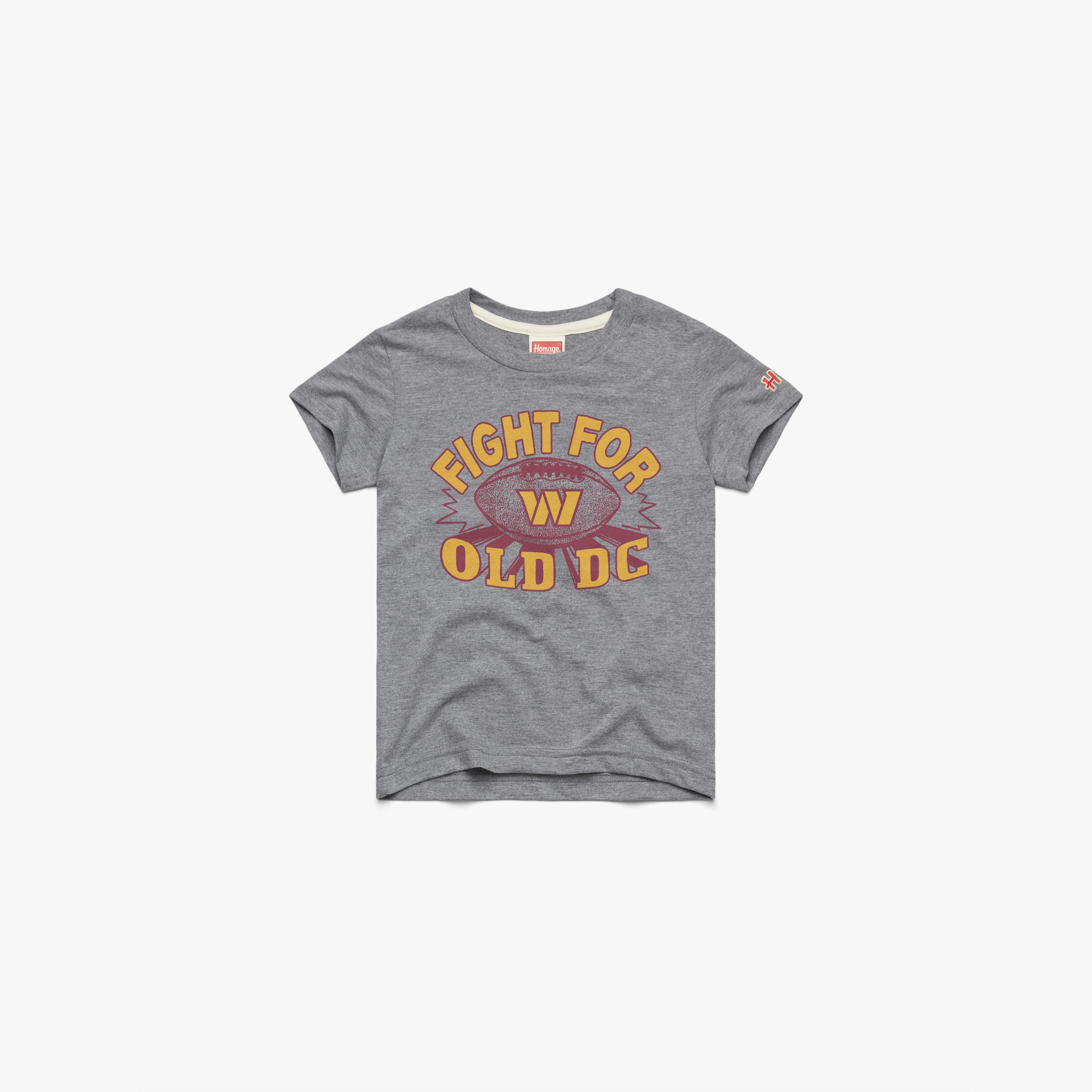 Youth Washington Commanders Fight For Old DC 03012350801 Grey Flat.jpg Youth Washington Commanders Fight For Old DC