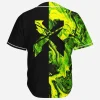 Acid green toxic slime excision rave baseball Jersey for EDM festivals - Image 1