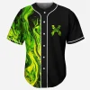 Acid green toxic slime excision rave baseball Jersey for EDM festivals - Image 2