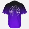 Alison wonderland fmuoasl purple black gradient rave baseball jersey for EDM festivals - Image 1