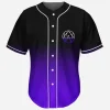 Alison wonderland fmuoasl purple black gradient rave baseball jersey for EDM festivals - Image 2