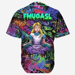 ALISON WONDERLAND FMUOASL TRIPPY BASEBALL JERSEY - Image 1