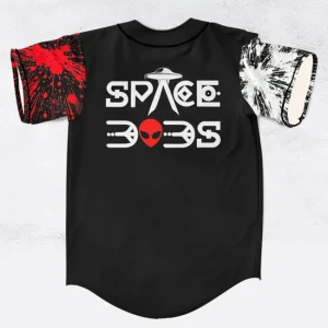 Atliens space dads rave baseball jersey for edm festivals - Image 1