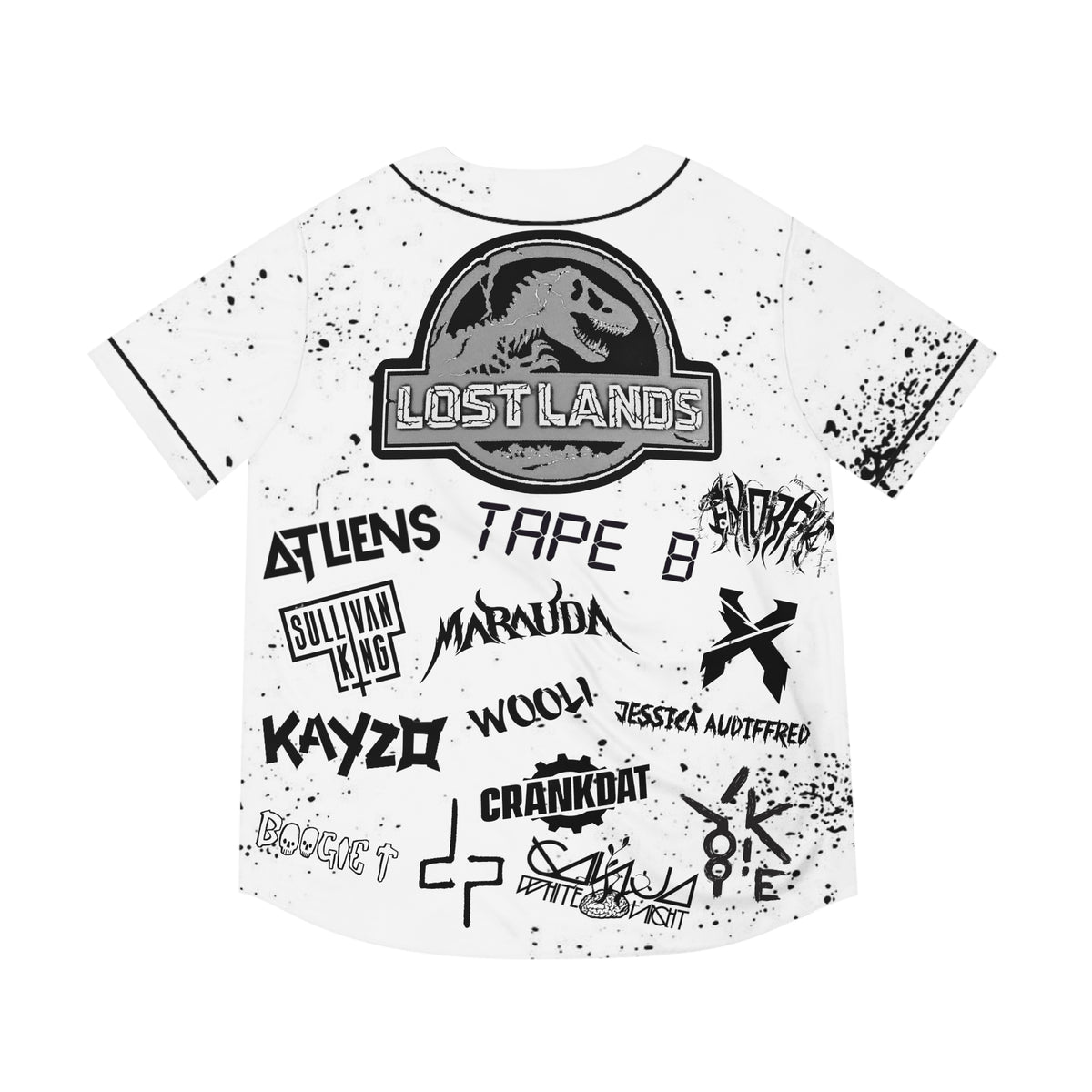 atliens tape b kayzo emorfik excision yookie ganga white night sullivan king boogie t lost lands jersey 1 Atliens Tape B Kayzo Emorfik Excision Yookie Ganga White Night Sullivan King Boogie T Lost Lands Jersey - Image 1