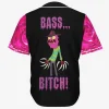 Bass b***h custom rave baseball Jersey - Image 1