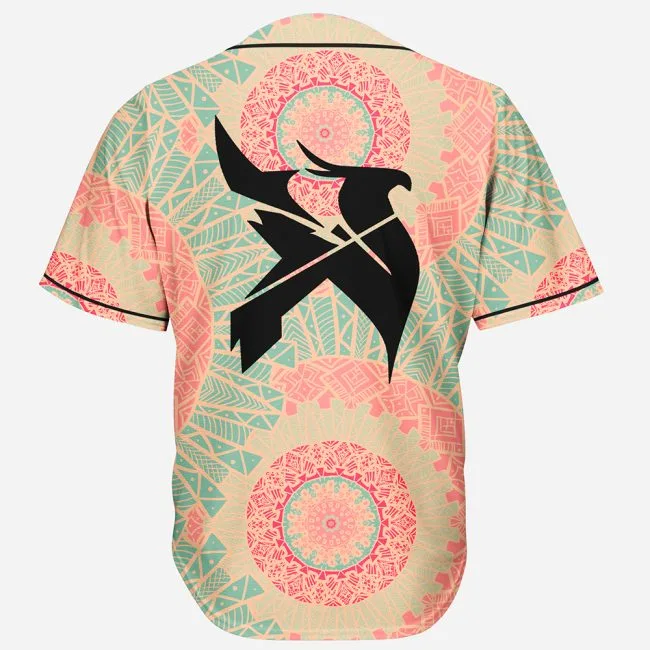 beautiful geometric mandala seamless pattern excision illenium seven lions slander rave baseball jersey for edm festivals 2 Beautiful geometric mandala seamless pattern excision illenium seven lions slander rave baseball jersey for EDM festivals - Image 2