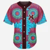 Beautiful Geometric mandala seamless pattern excision t-rex rave baseball jersey for EDM festivals - Image 1