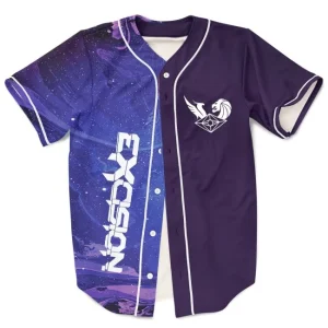Beautiful marble nebula space excision illenium seven lions slander baseball jersey for EDM festivals - Image 1