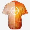 Beautiful orange marble nebula space porter robinson illenium baseball jersey for EDM festivals - Image 2