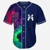 Beautiful textured nebula space excision seven lions said the sky baseball jersey for EDM festivals - Image 1