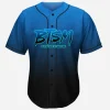 Black tiger sex machine BTSM blue gradient rave baseball jersey for EDM festivals - Image 2