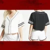 Customize Your Own Crop Top Baseball Jersey – - Image 3