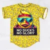 Da Tweekaz No Ducks No Glory rave baseball jersey for edm festivals - Image 1