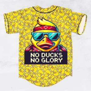 Da Tweekaz No Ducks No Glory rave baseball jersey for edm festivals - Image 1