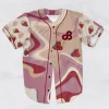 Daily Bread Strawberry Jam Trippy rave baseball jersey for EDM festivals - Image 2