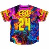 Drippy Mushrooms Baseball Jersey - Image 2