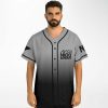 Edwin F Baseball Jersey (Gray and black) - Image 3