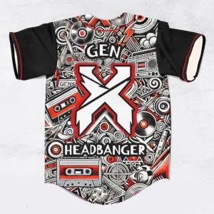 Excision Gen X headbanger rave baseball jersey for edm festivals - Image 1