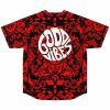Good vibes custom red Jersey - Image 2
